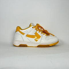 Off-White Yellow Patent Leather Out Of Office Sneaker Size 45