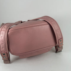 Mcm Pink Logo Emprinte Backpack