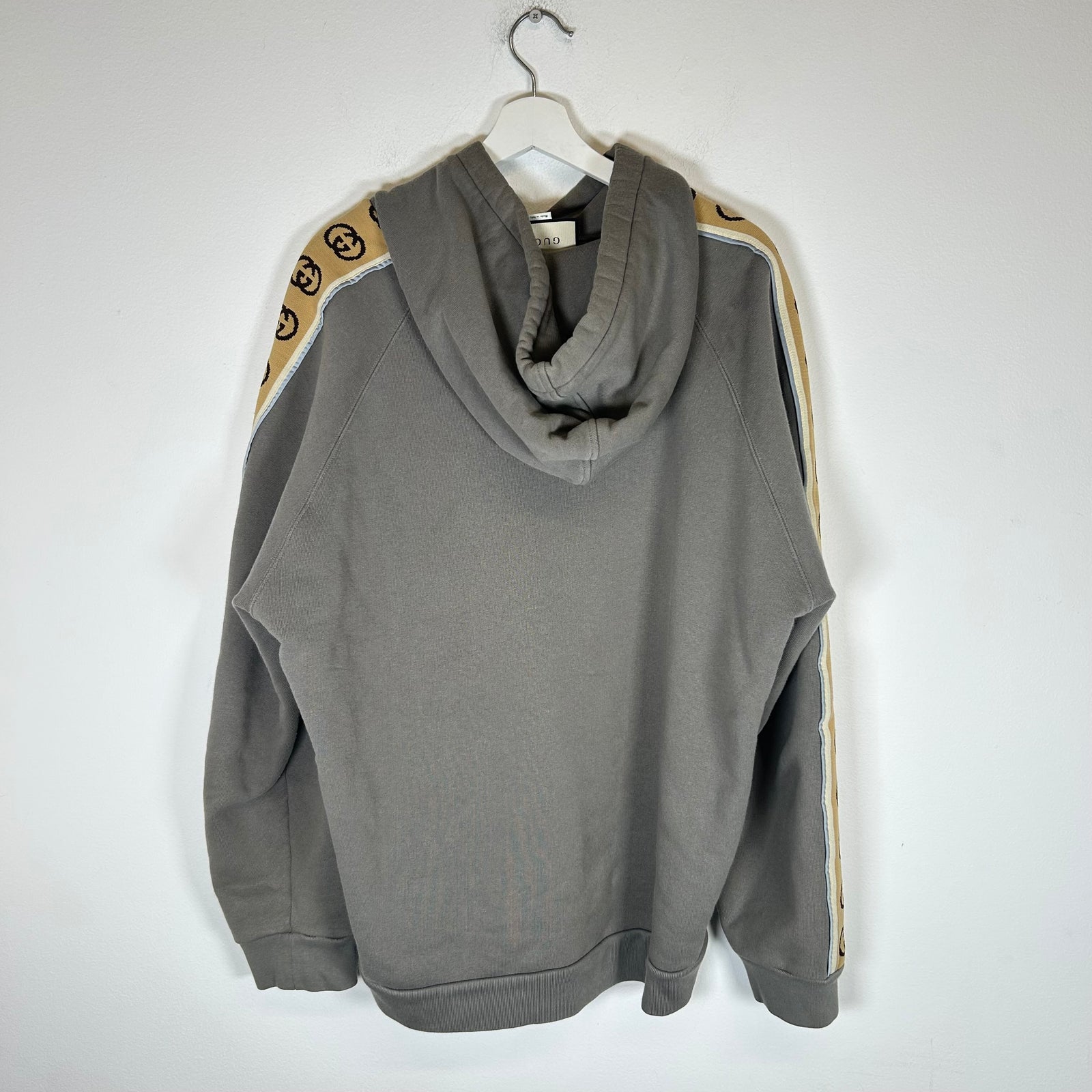 Gucci Grey Interlocking G Hoodie Size XL
