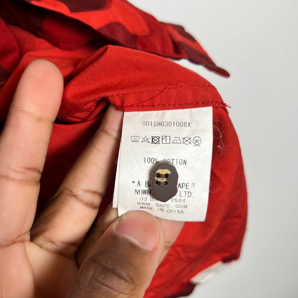 Bape Camo Sta SS Button-Up Shirt