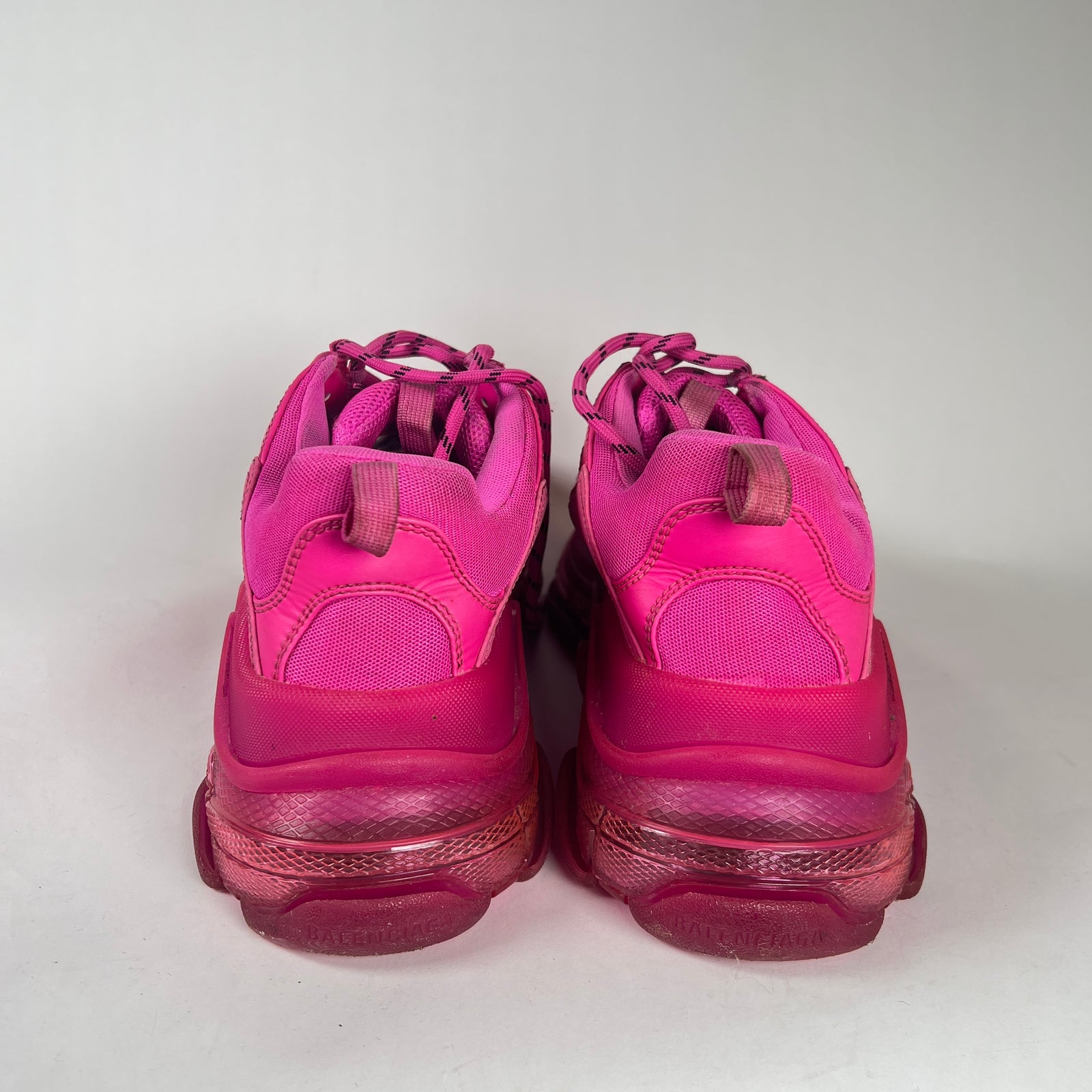 Balenciaga Hot Pink Triple S Sneakers Size 45