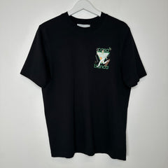 Casablanca Tennis Club Black T-Shirt Size M