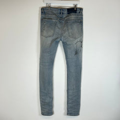 Ksubi Van Winkle Graffiti Lightwash Jeans Size 34