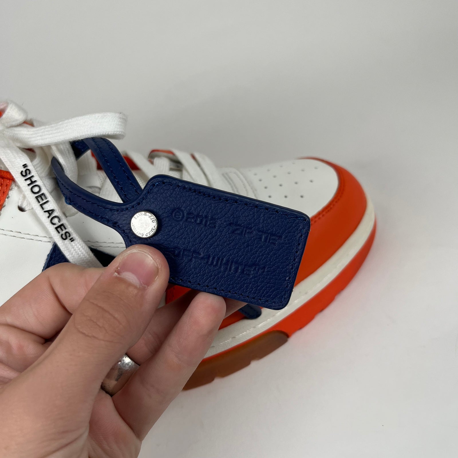 Off-White Orange/Blue Out of Office Sneakers Size 44