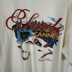 Rhude Cream Cannes Beach Tee Size L