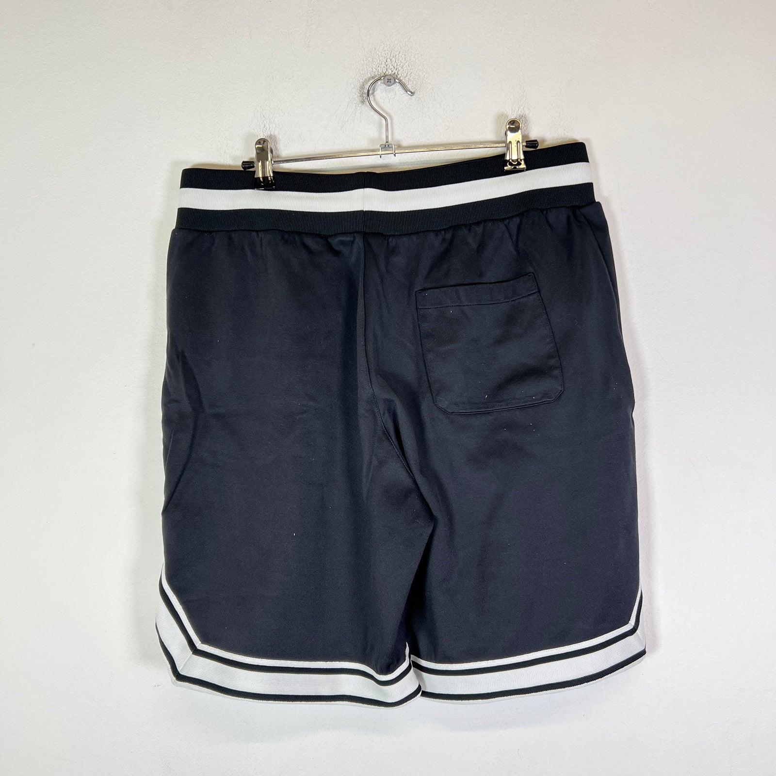 Moncler Striped Patch Jersey Shorts