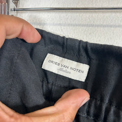 Dries Van Noten Black High Waisted Cargos Size L