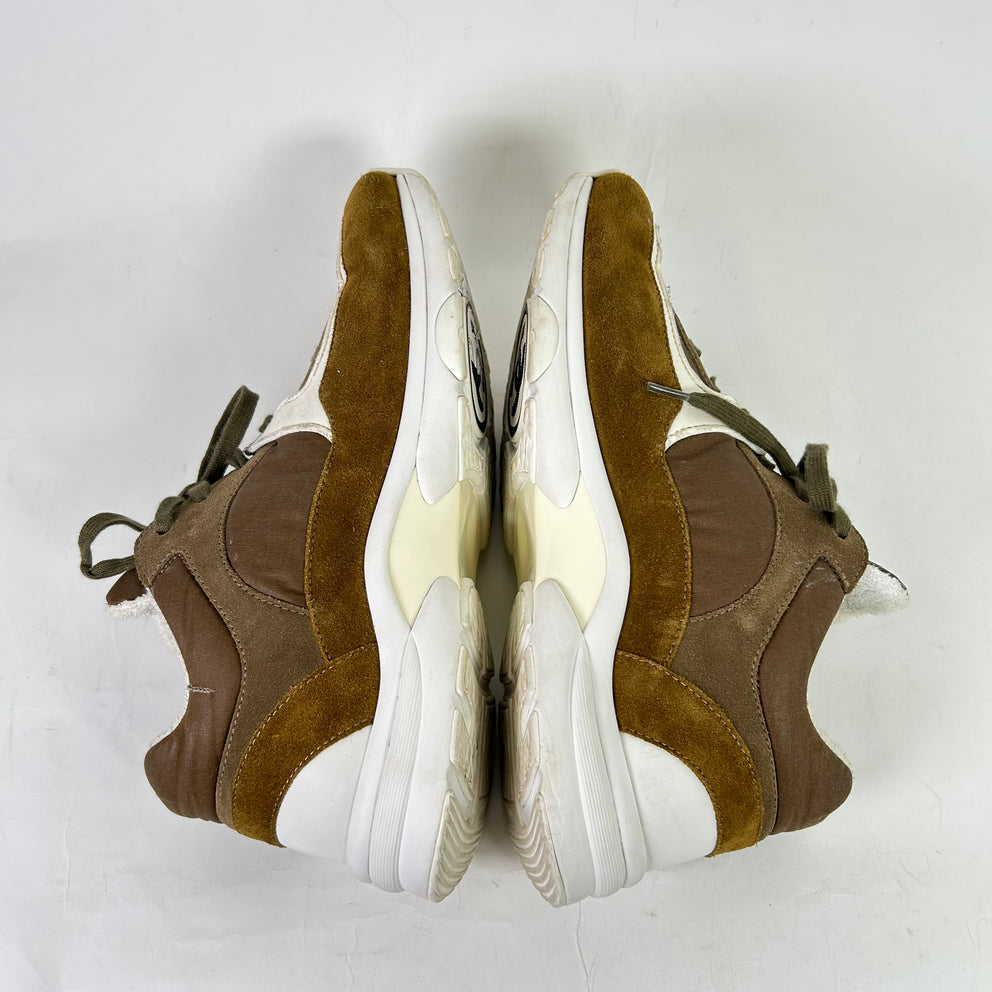 Chanel Olive/Brown Interlocking CC Runners