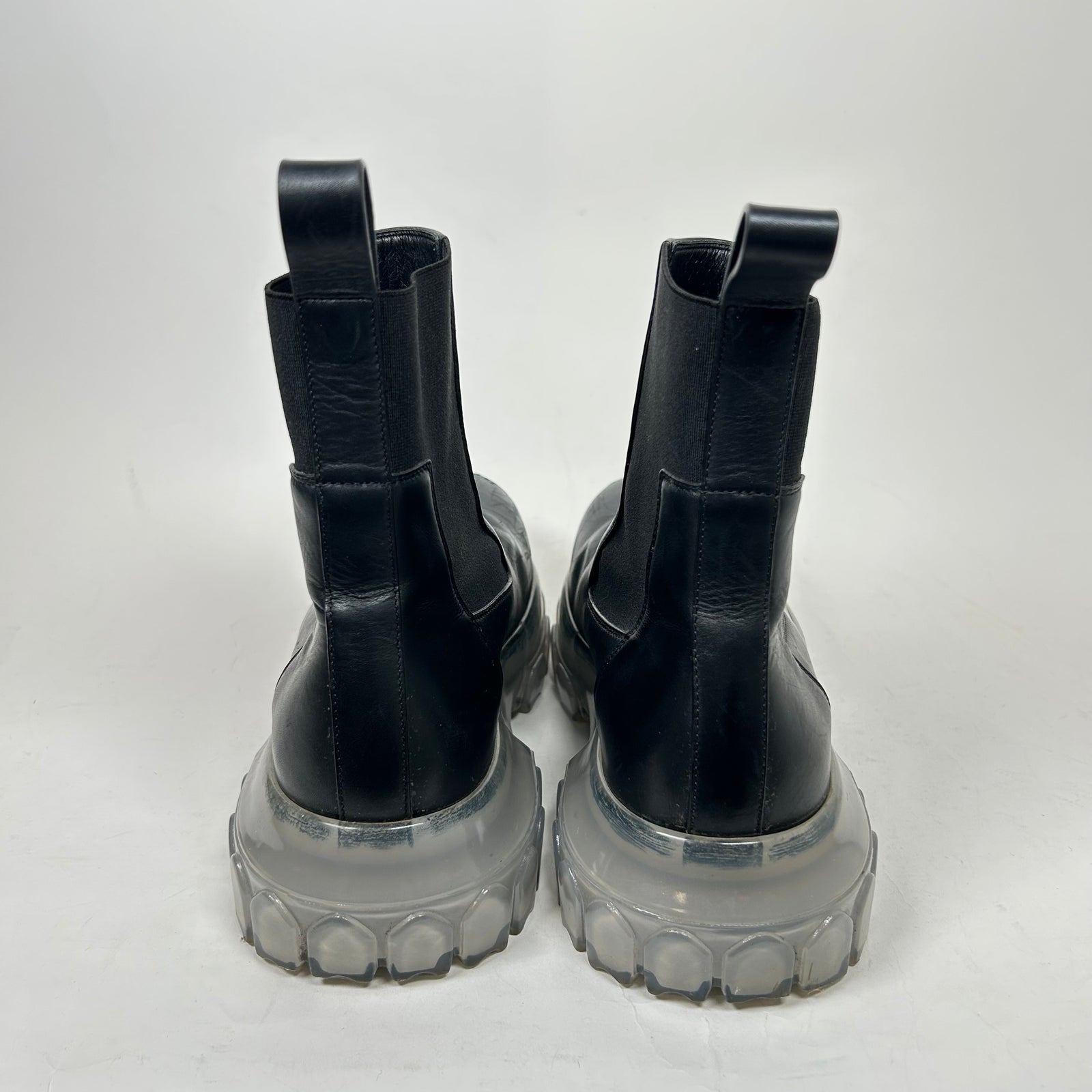 Rick Owens Black Beetle Bozo Boots Size 40