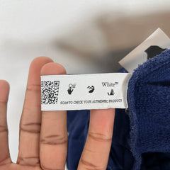 Off-White Blue Rubber Arrow Over Sweatpants Size S