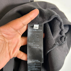 Balenciaga Vintage Black Paris Oversized Hoodie
