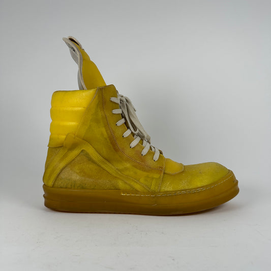 Rick Owens EDFU Lemon Geobaskets Size 45