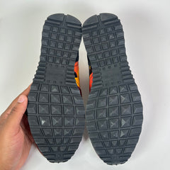 Valentino Burgundy Camo Rockrunner Sneakers