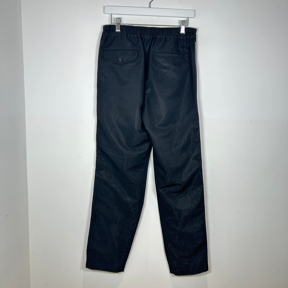 CDG Black Zipper Seam Pants Size L
