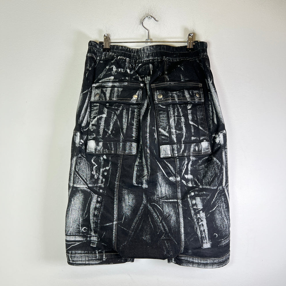 Rick Owens DRKSHDW Foil Bauhaus Pod Shorts
