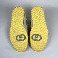 Gucci Mac80 Yellow Leather Sneakers Size 39.5