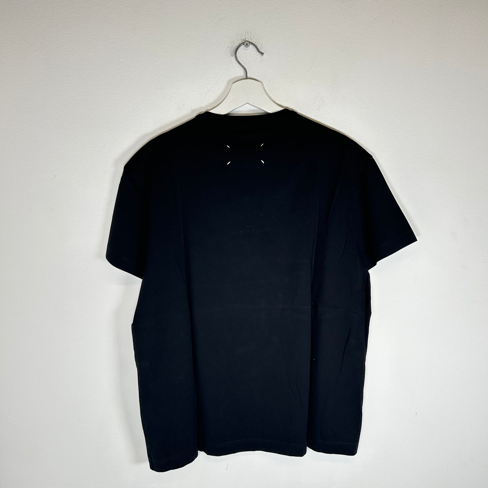 Maison Margiela Black Distorted Logo Tee Size M