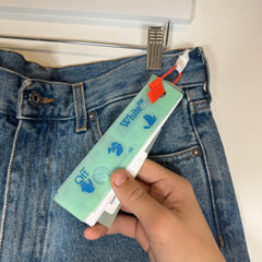 Off-White Blue Sraight Leg Jeans Size 30