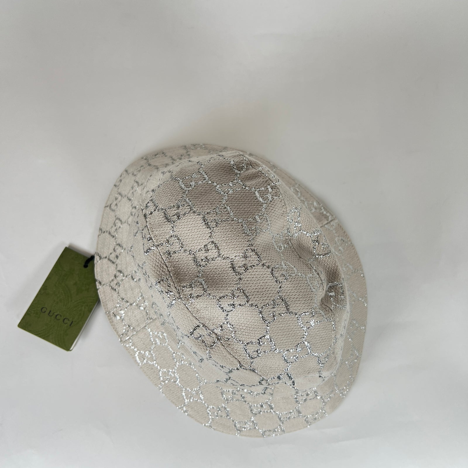 Gucci GG Sparkly Bucket White