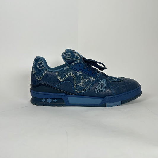 Louis Vuitton x Nigo Navy Denim Trainer Size LV 8