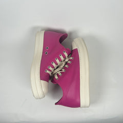 Rick Owens Pink Leather Low Top Ramones Size 36