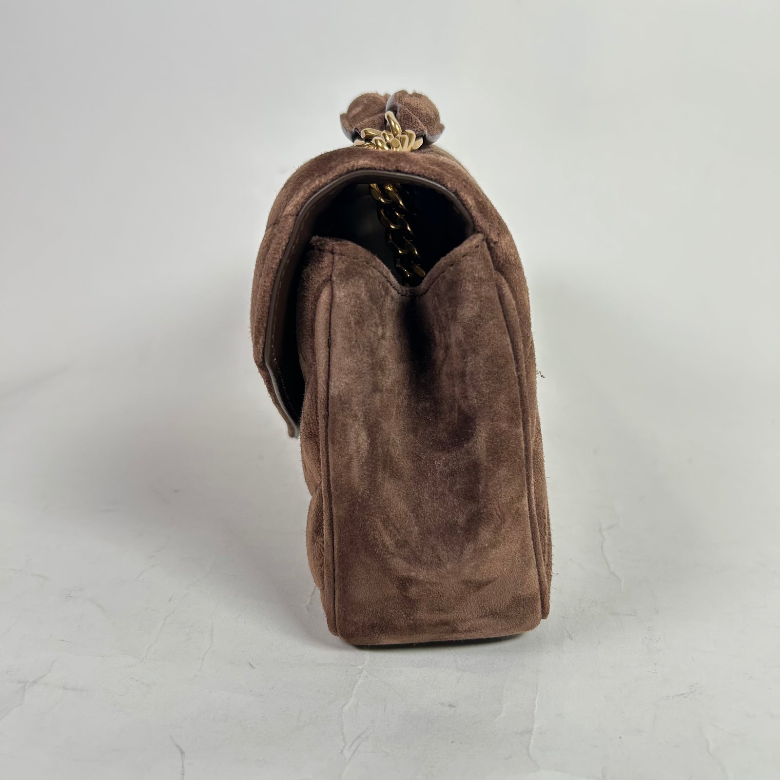 Saint Laurent Small Matelasse LouLou Suede Bag