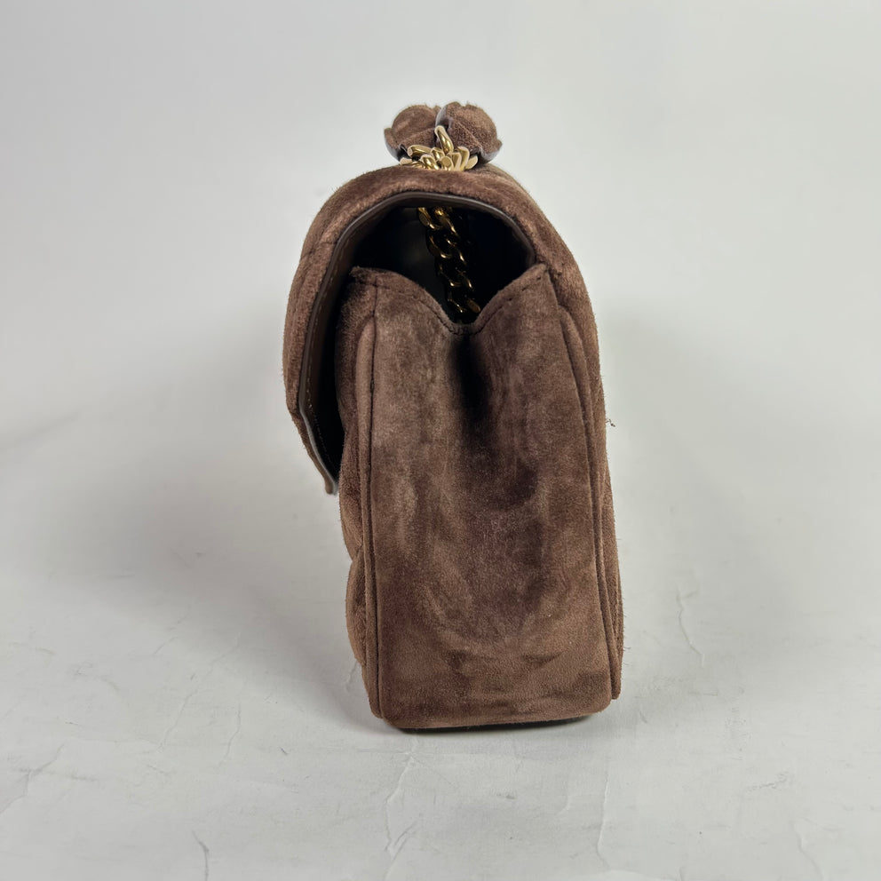 Saint Laurent Small Matelasse LouLou Suede Bag