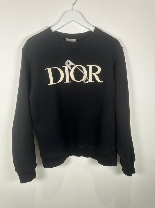 Dior Black 'Safety Pin' Sweater Size S