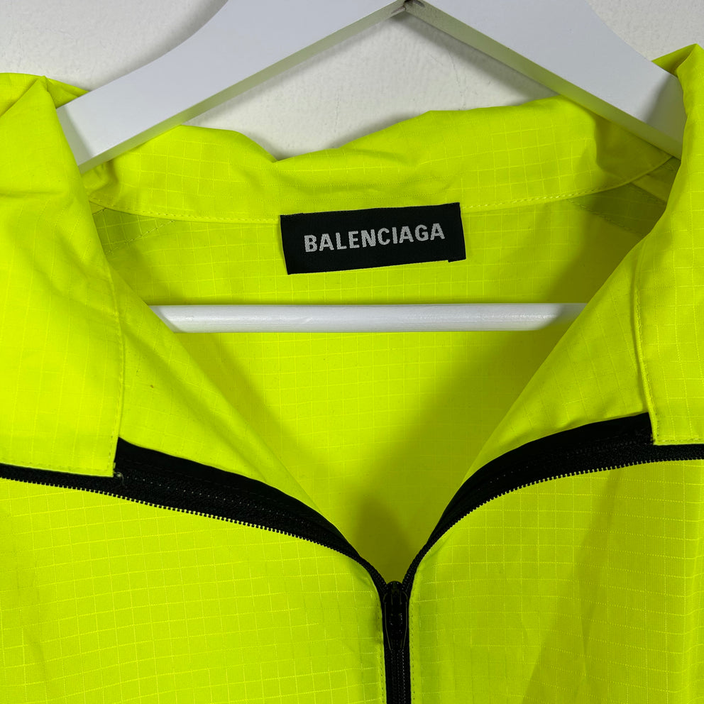 Balenciaga 2018 Spell Out Logo Track Jacket Size XL