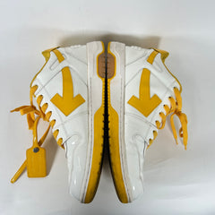 Off-White Yellow Patent Leather Out Of Office Sneaker Size 45