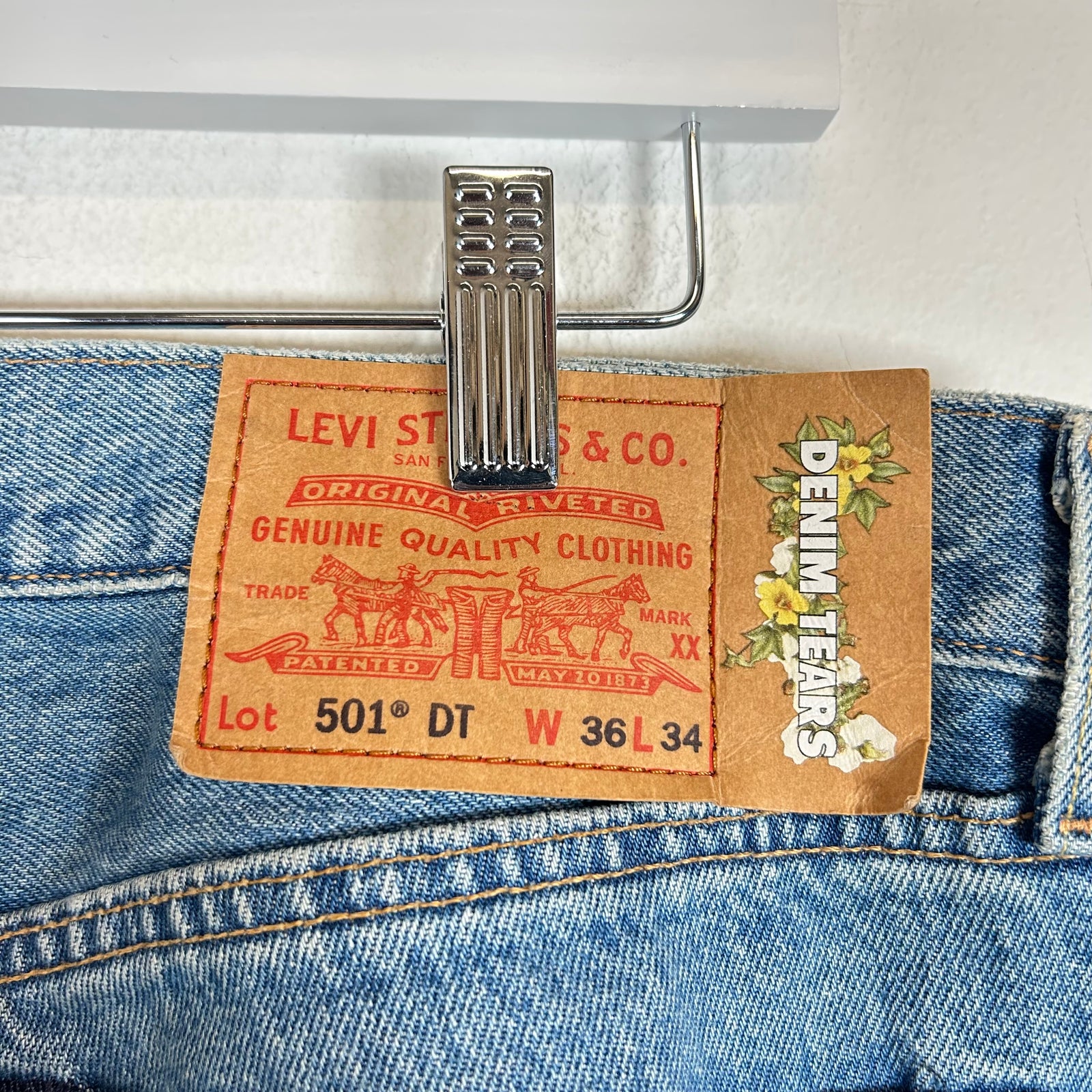 Denim Tears Lightwash Wreath Denim Jeans Size 36