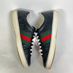 Gucci Embossed GG Web Ace Low-Top Sneaker