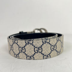 Gucci Silver GG Marmont Reversible Belt