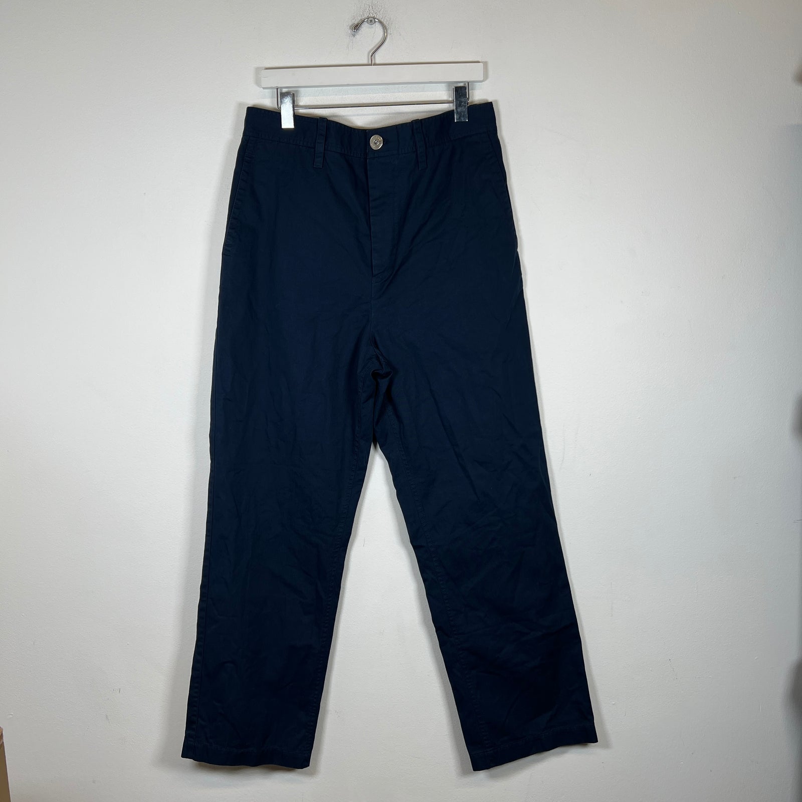 Lanvin Navy Blue Pants Size 50
