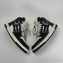Amiri Black/White Skeleton High-Top Sneakers Size 8