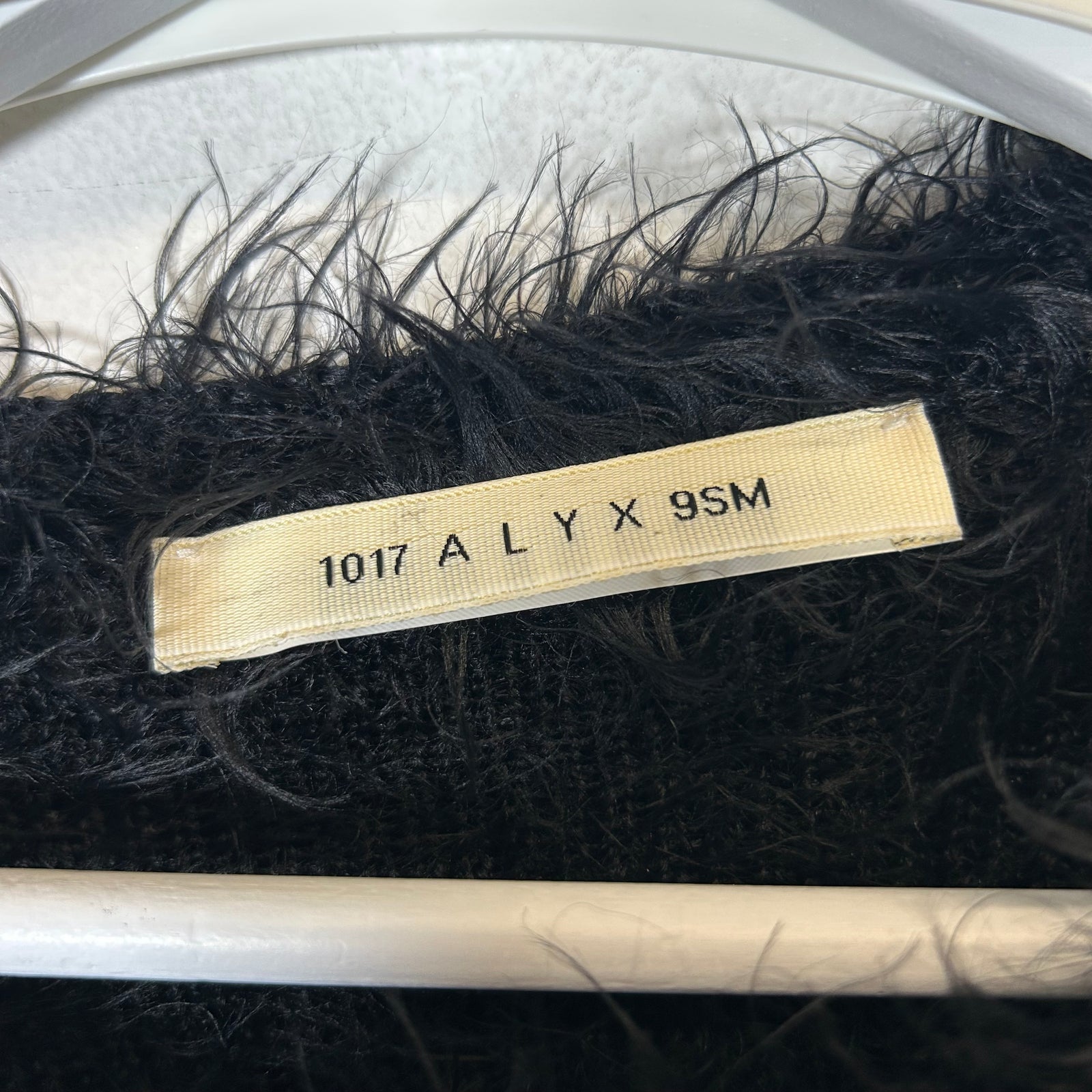 Alyx Black Fur Sweater Size XL