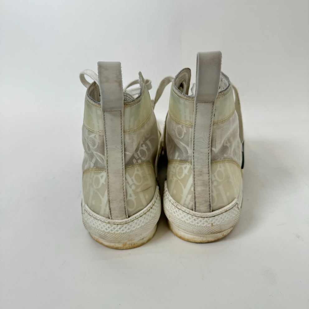 Dior B23 White High Tops Size 40