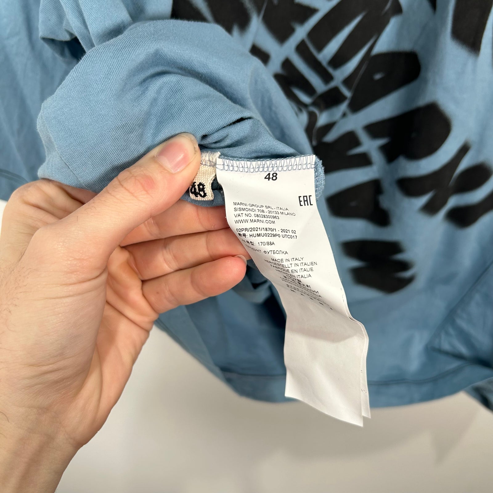 Marni Circular Spell-Out T-Shirt Size L