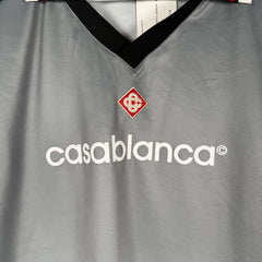 Casablanca Grey Logo Jersey Polo Size XXL