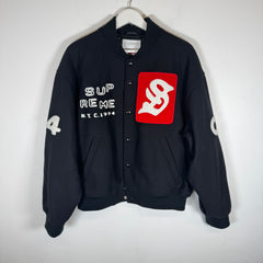 Supreme x CPFM Black Tourist Varsity Jacket Size M