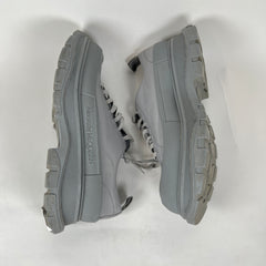 Alexander McQueen Grey Tread Slick Low Top Sneaker Size 45