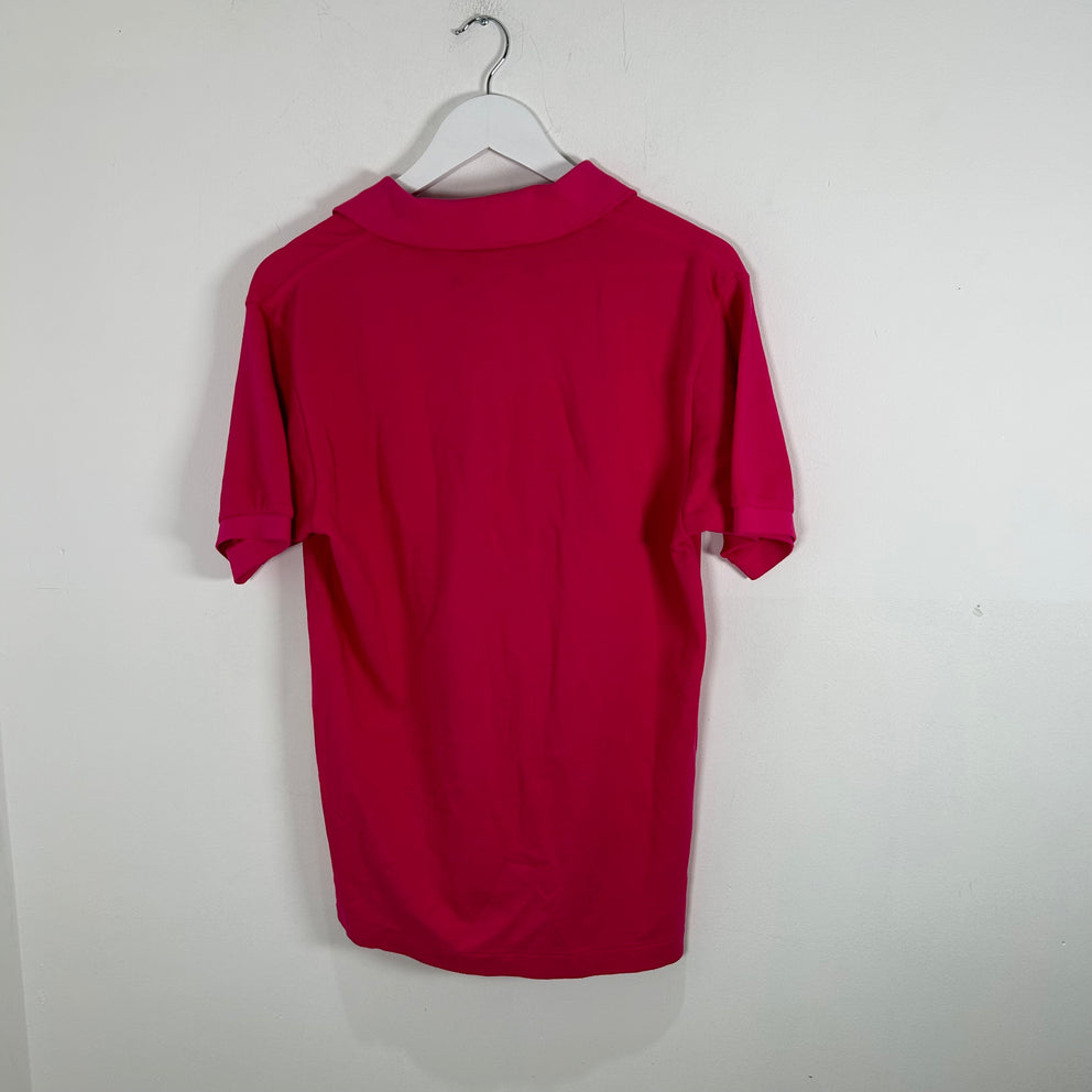 Lacoste x Junya Watanbe CDG Pink Logo Polo Shirt Size S