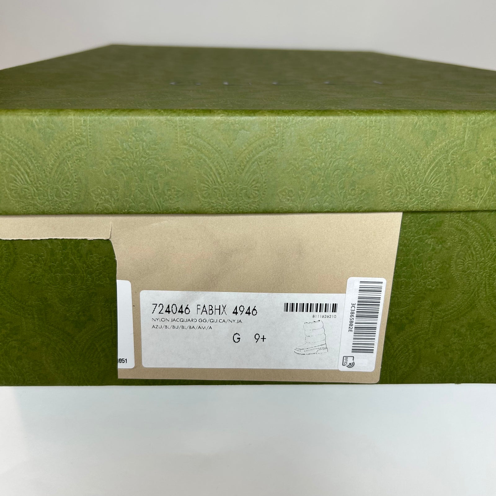 Gucci Multicolor GG Nylon Padded Snow Boots Size GG 9.5