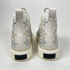 Amiri Grey/White Stars Court High-Top Sneaker Size 42