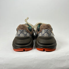 Gucci Tan Multicolor Rython Sneakers Size 6