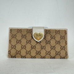 Gucci Beige GG Heart Monogram Wallet