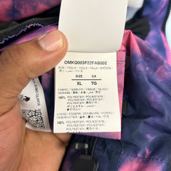 Off-White Fuchsia Tye Dye Arrows Ski Jacket Size XL