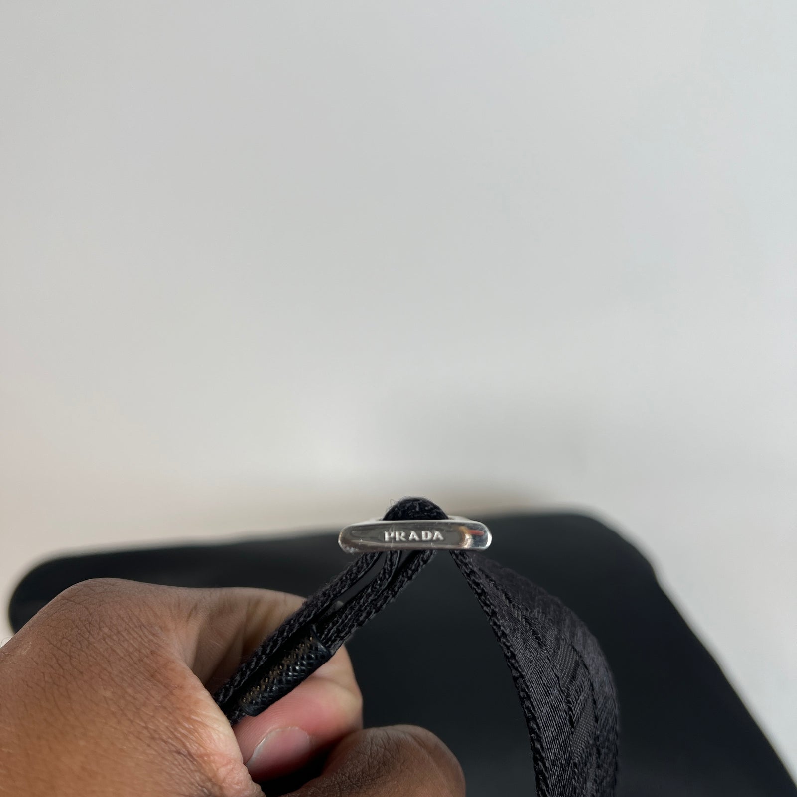 Prada Black Tessuto Nylon Messenger Bag