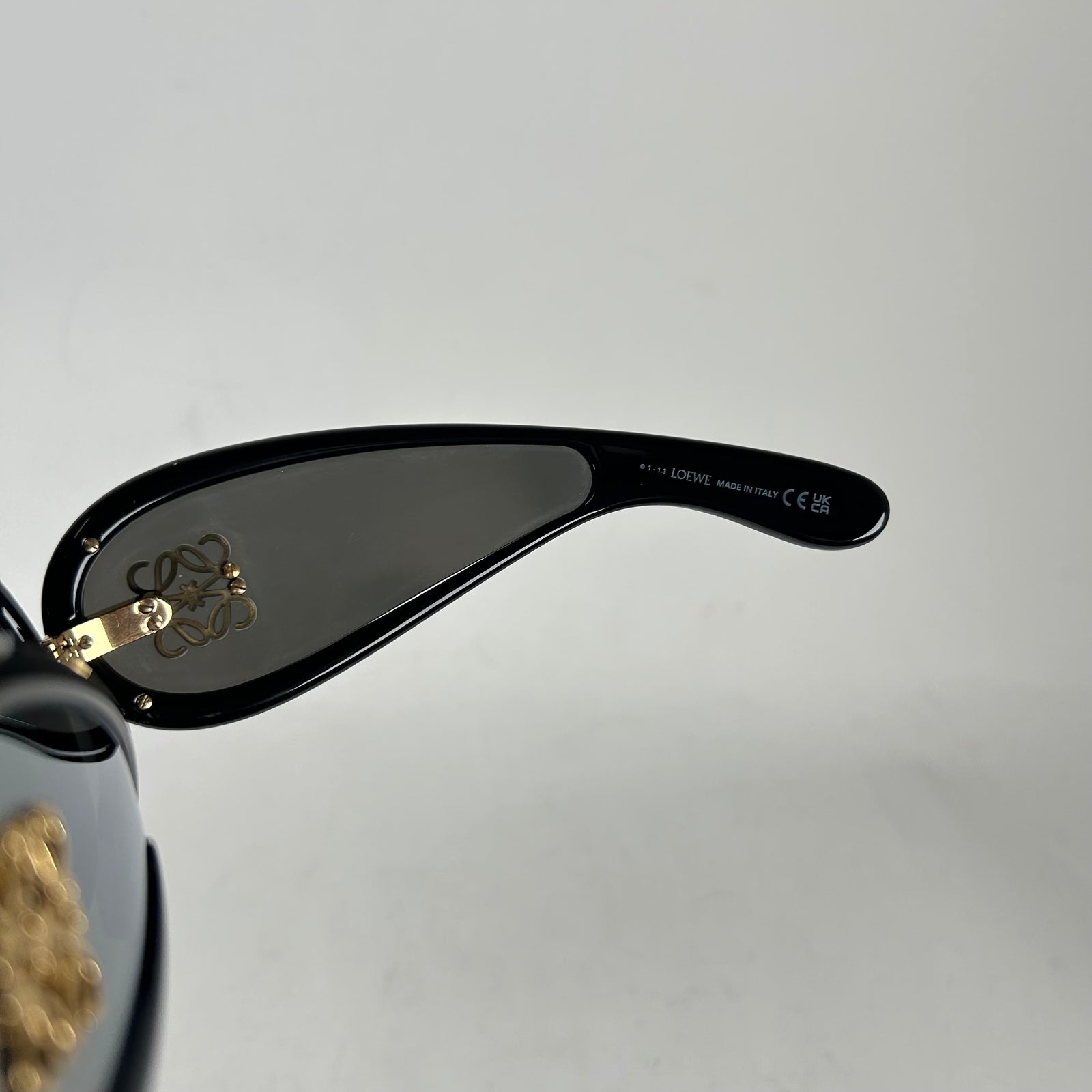 Loewe Black Anagram Shield Sunglasses