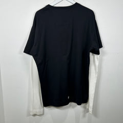Givenchy Graphic Logo Layered Thermal Longsleeve T-Shirt Size XL